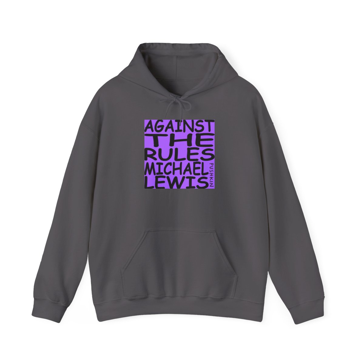 Against the Rules Michael Lewis Hoodie | Text Block Graphic Hoodie | Against The Rules Podcast - alternate angle 4, merchandise