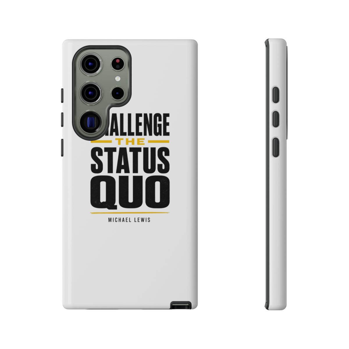 Against the Rules "Challenge the Status Quo" Phone Case - alternate angle 3, merchandise